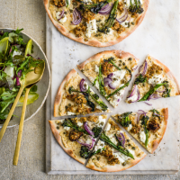 Pizza bianca with stuffing