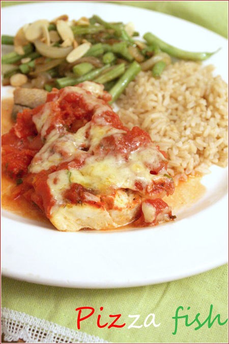 Pizza fish fillets
