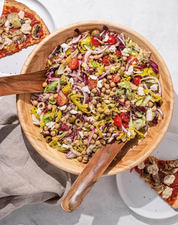 Pizza night salad