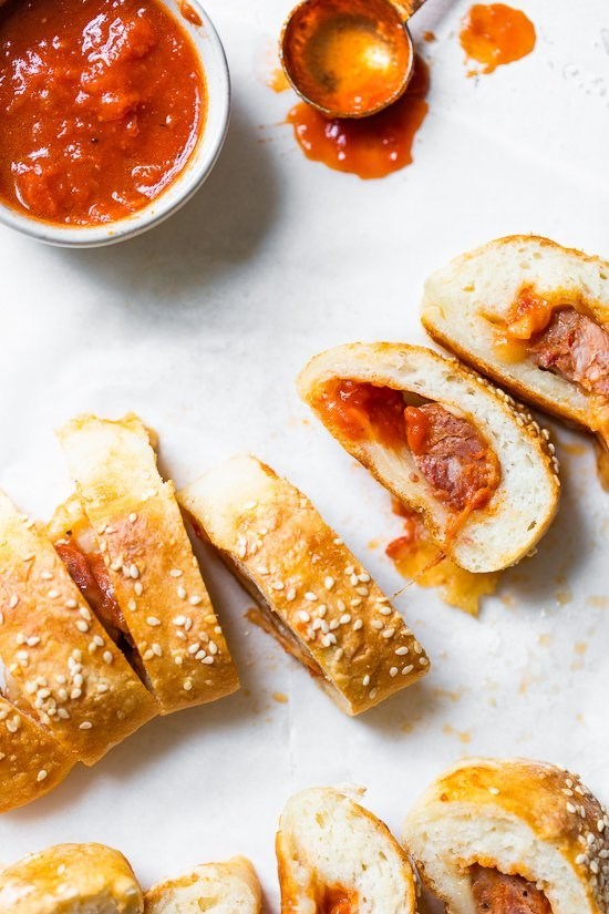 Pizza sausage rolls