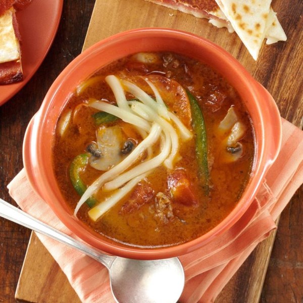 Pizza soup