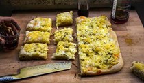 Pizza with potatoes (Pizza al taglio)