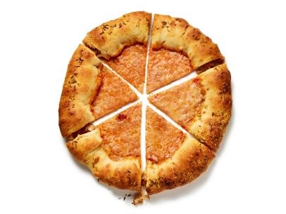 Pizza with sausage-and-pepper crust