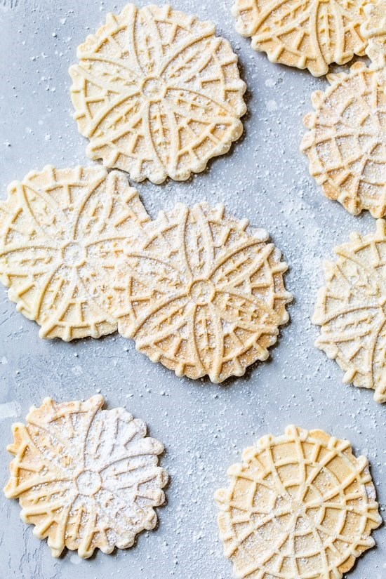 Pizzelle cookies