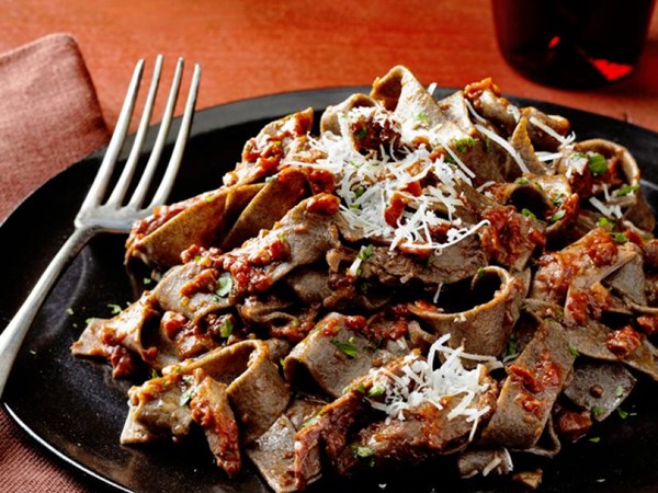 Pizzoccheri with duck ragu