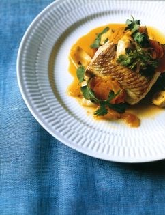 Plaice and artichoke barigoule 