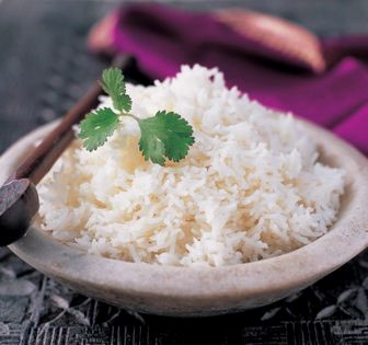 Plain boiled rice