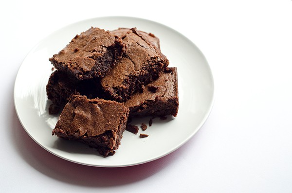 Plain soggy chocolate brownies