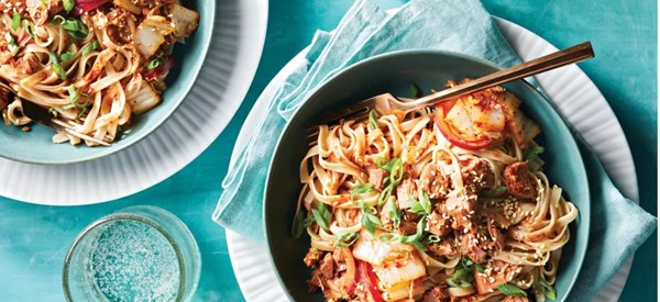 Plant-based bulgogi with jackfruit kimchi