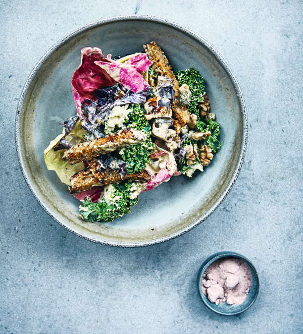 Plant-based Caesar salad