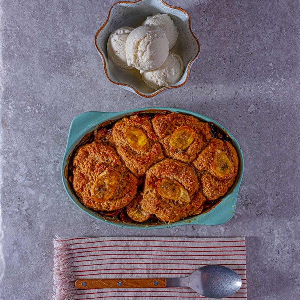 Plantain cobbler
