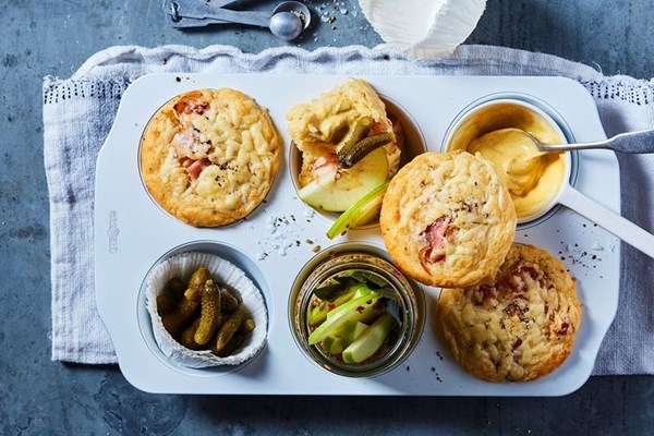 Ploughman's muffins