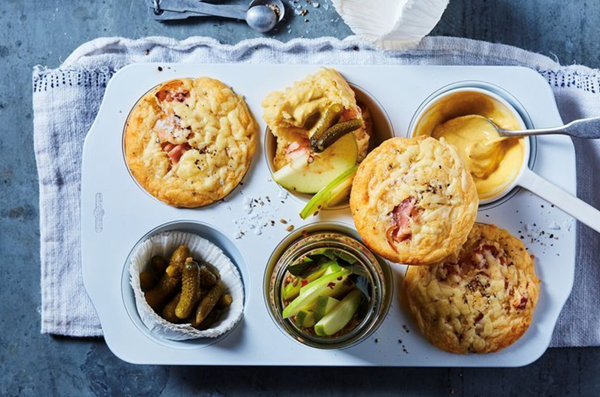 Ploughman's muffins