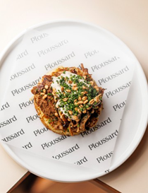 Ploussard's lamb and anchovy crumpet