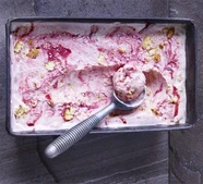 Plum & amaretti semifreddo