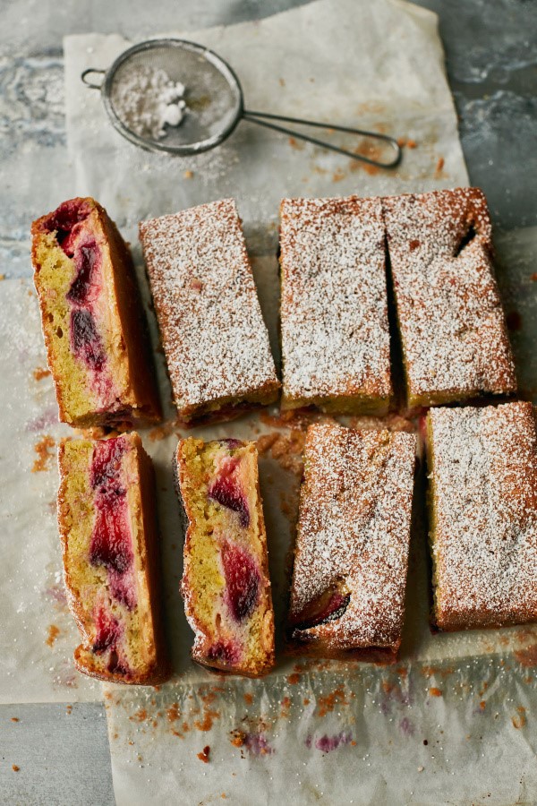 Plum & pistachio bars