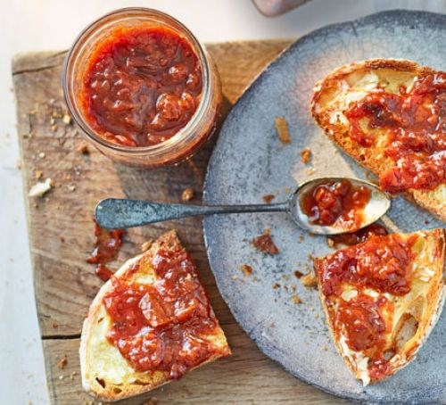 Plum & preserved lemon chutney