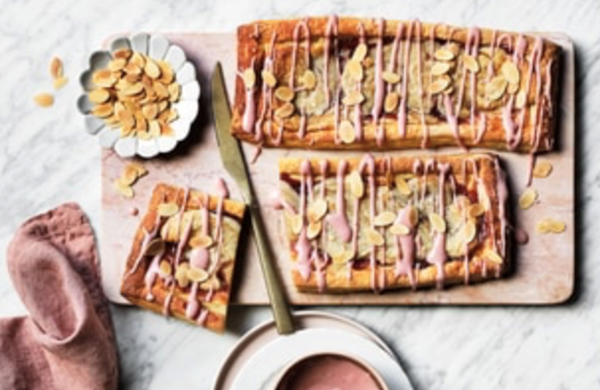 Plum and almond Danish