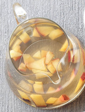 Plum and herb wine cocktail