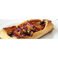 Plum and marzipan pastries