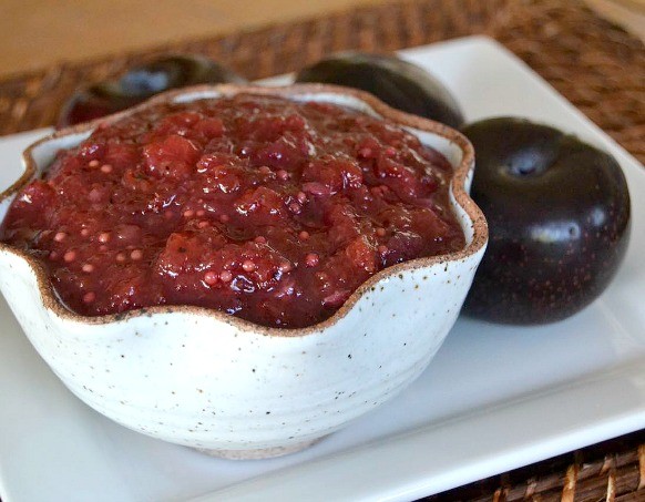 Plum chutney