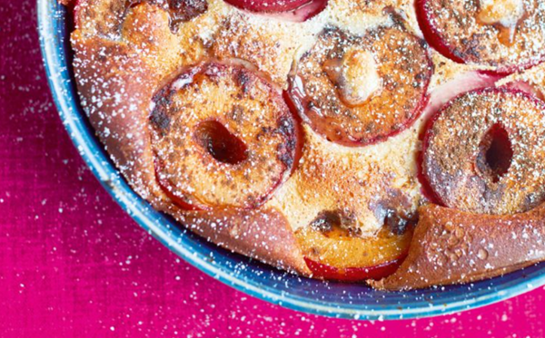 Plum clafoutis