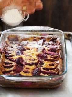 Plum clafoutis