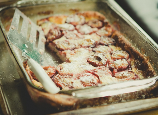 Plum clafoutis