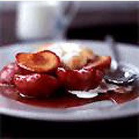 Plum cobbler
