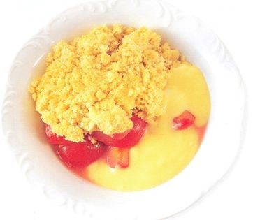 Plum crumble