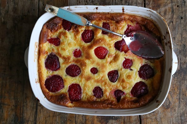 Plum flagnarde/clafoutis