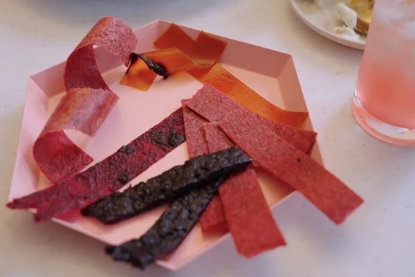 Plum fruit leather