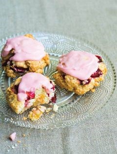 Plum ginger scones