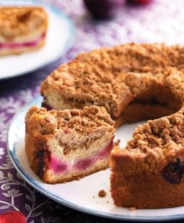 Plum-good crumb cake