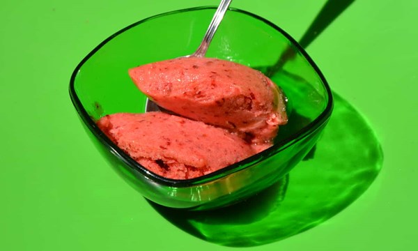 Plum granita