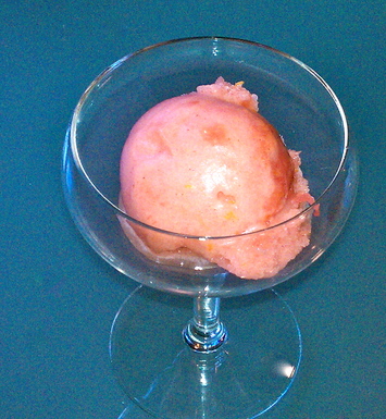 Plum Prosecco sorbet