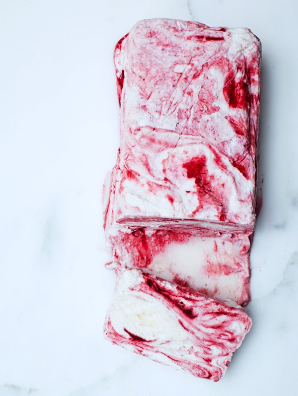 Plum semifreddo
