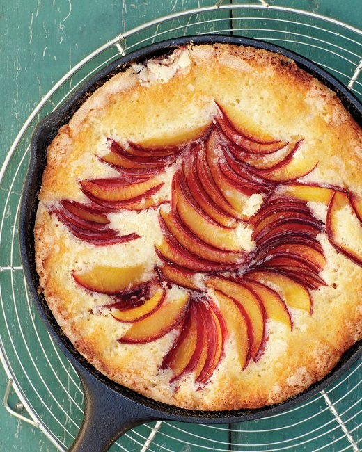 Plum skillet cake
