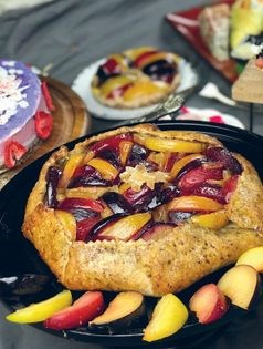 Plum trio galette