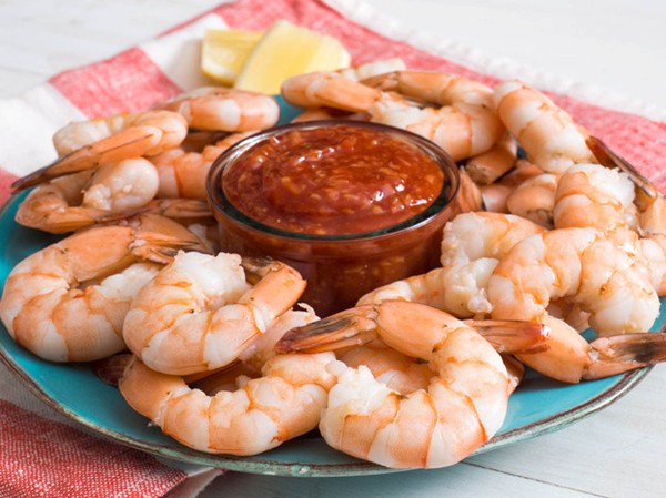 Plump and tender shrimp cocktail