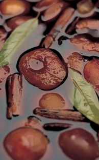 Plums in spiced Port wine