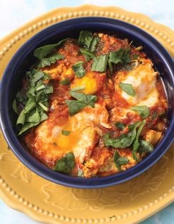Poached eggs in tomato sauce (Tamatar masala anda)
