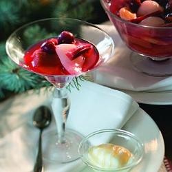 Poached fruit compote