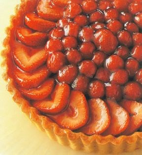Poached fruit glaze