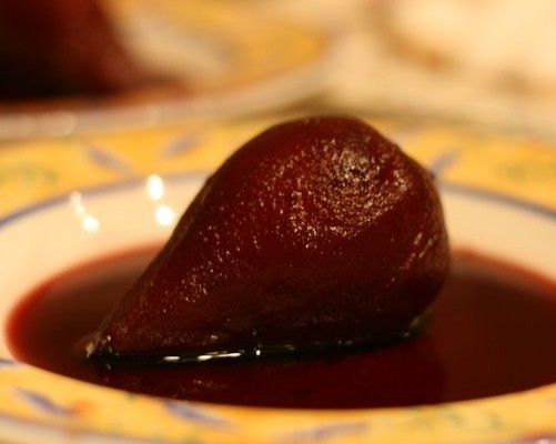 Poached pears