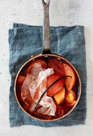 Poached quince