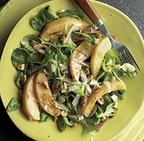 Poached quince salad