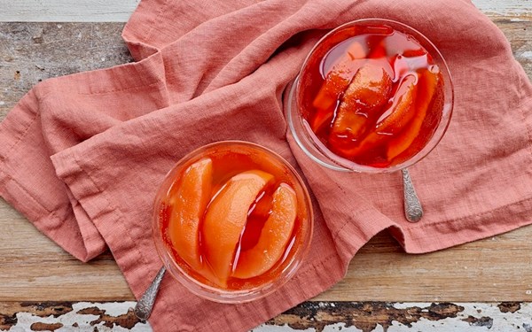 Poached quinces