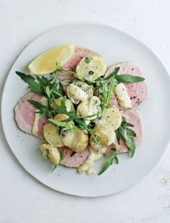 Poached veal, anchovy aioli and potatoes