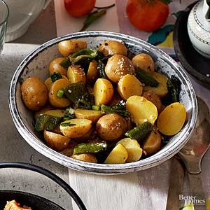 Poblano and potato salad